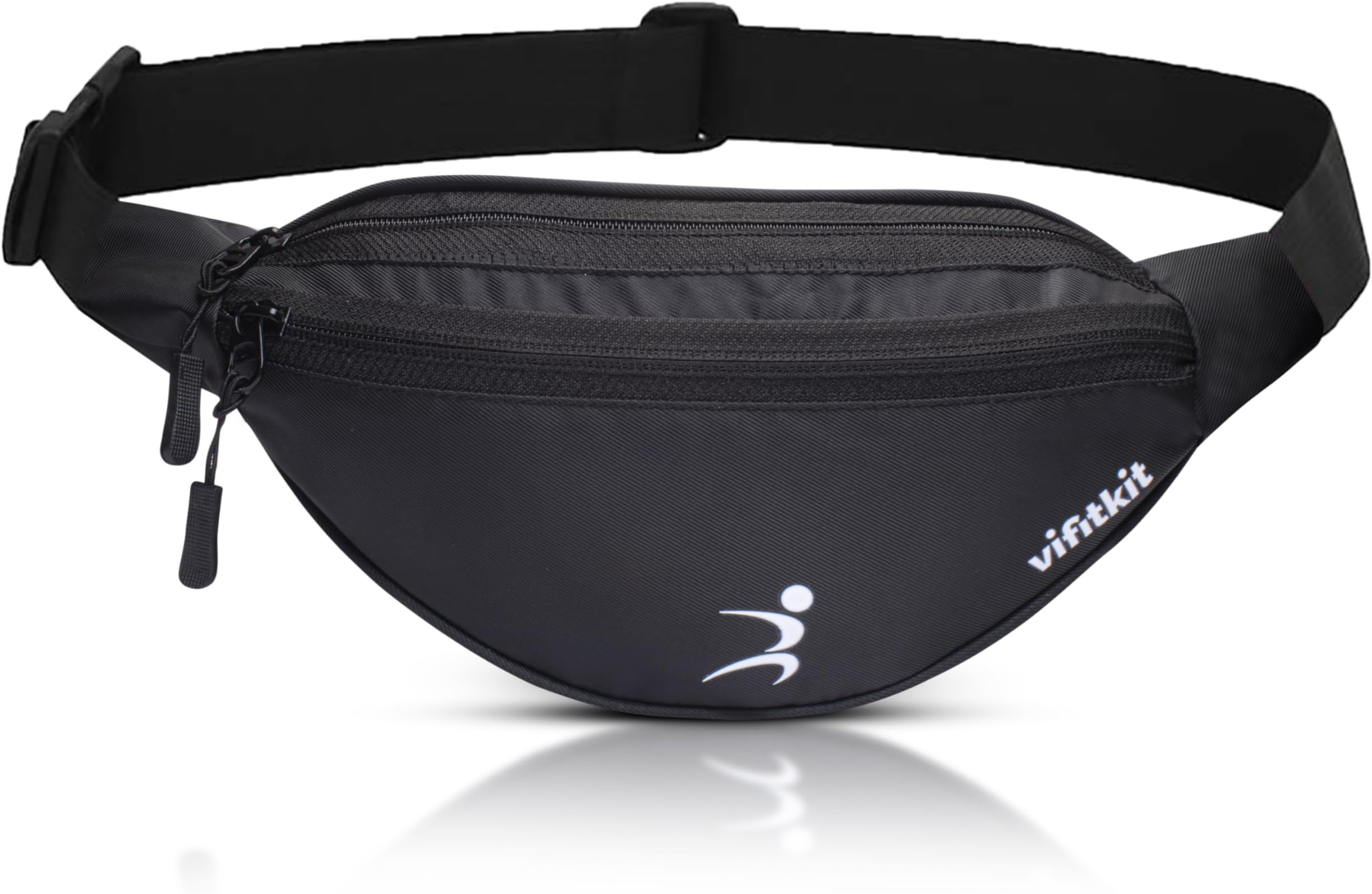 VIFITKITWaist Bag for Men, Fanny Pack for Women, Fanny Pack for Men, Waist Bag for Women, Chest Bag for Women, Waist Pouch for Men, Waist Bag for Boys, Waist Bags for Girls, Fanny Bag - Black