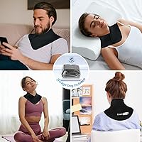 Vista 6 de Bolsa de hielo para el cuello ComfiTECH con envoltura y cobertura de gel extendida para cervical, hombro y costillas, aplicación fría reutilizable