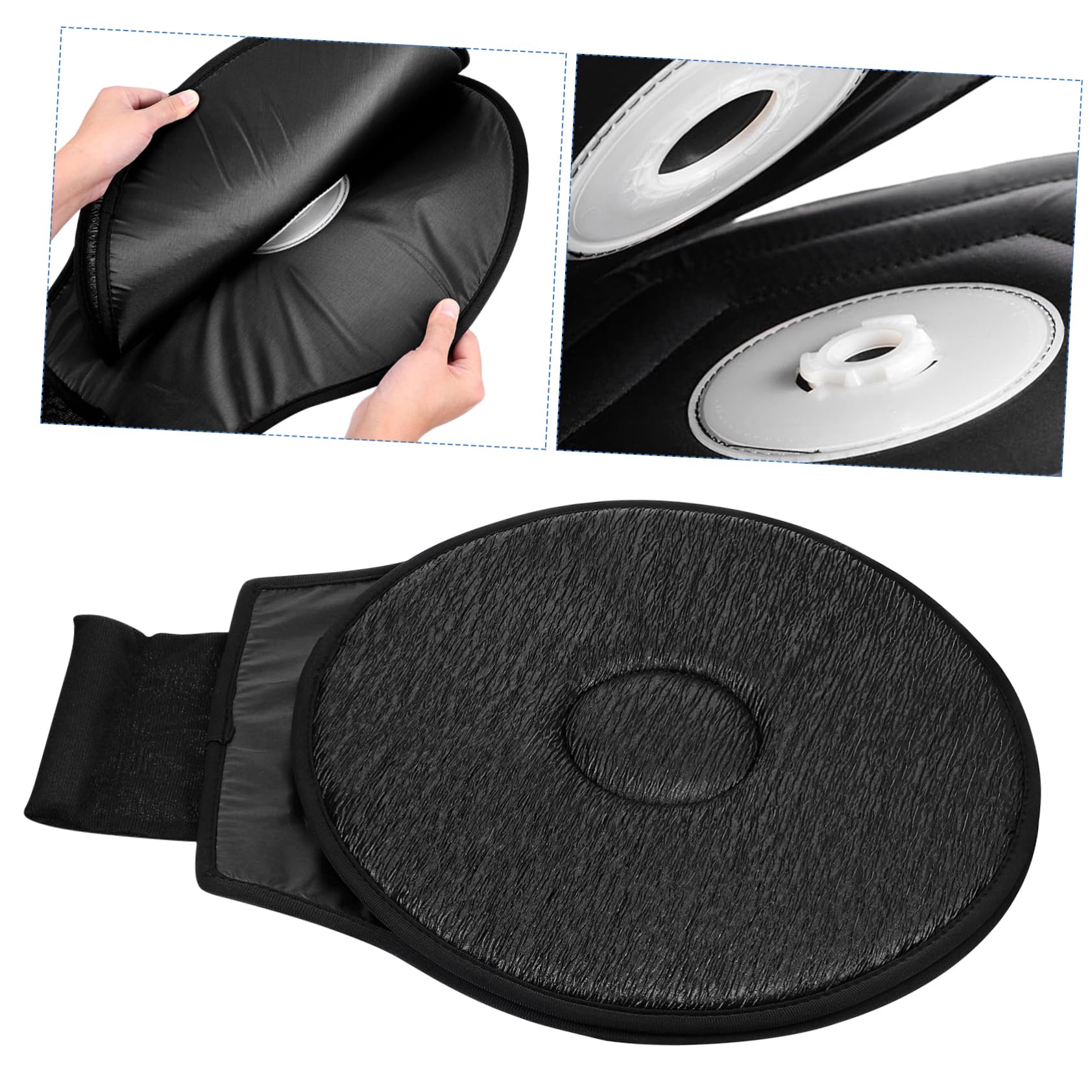 FAVOMOTO 360 Voiture Pivotant Coussin Siège De Voiture Plateau Tournant pour Handicapés Coussin De Siège Rond Véhicule Voiture Tournant Siège Équipement D'Aide Siège Rotatif Plateau