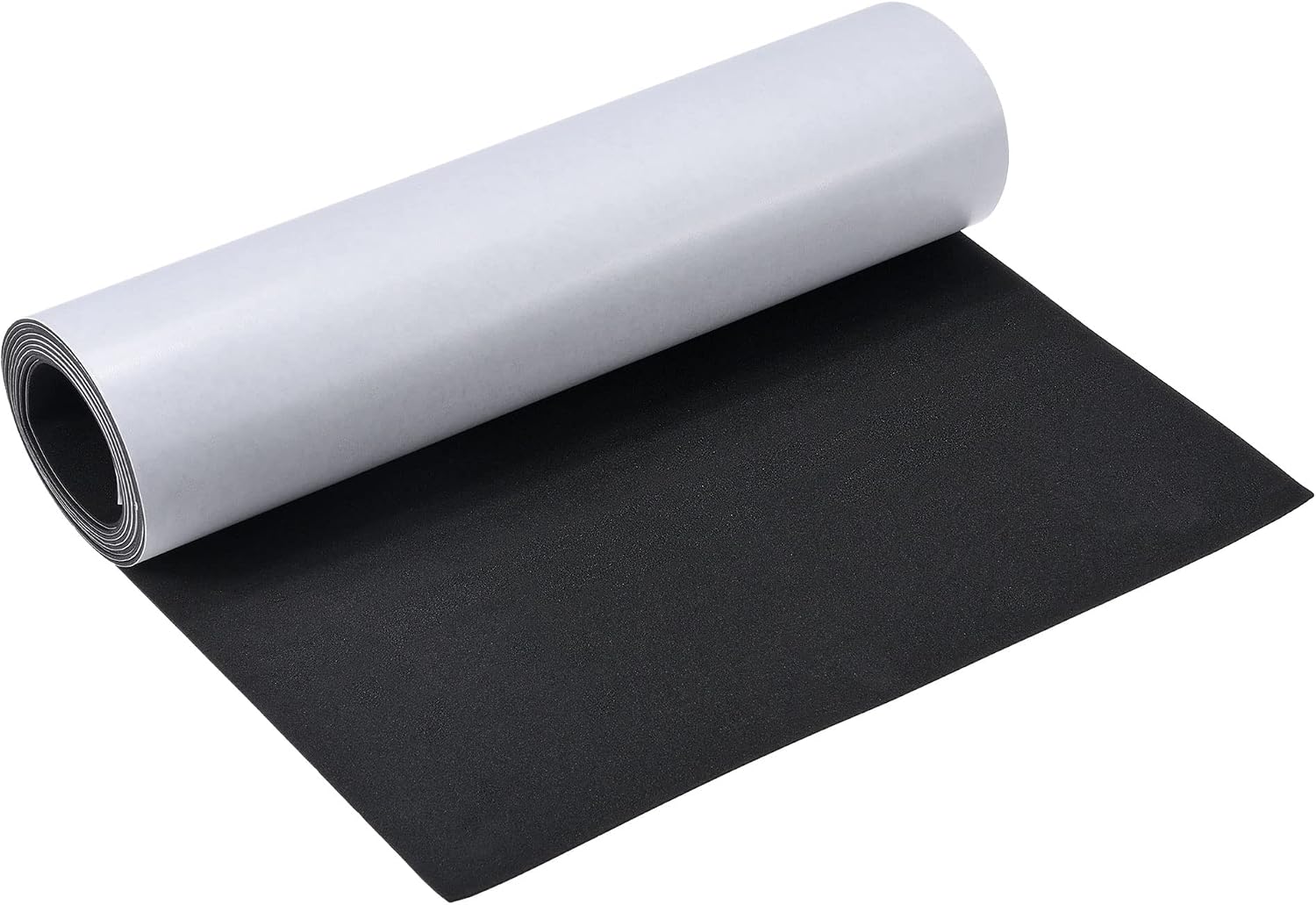 MECCANIXITY EVA Foam Sheets Black Self Adhesive Back 6.56ft x 11.8 Inch 2mm Thickness