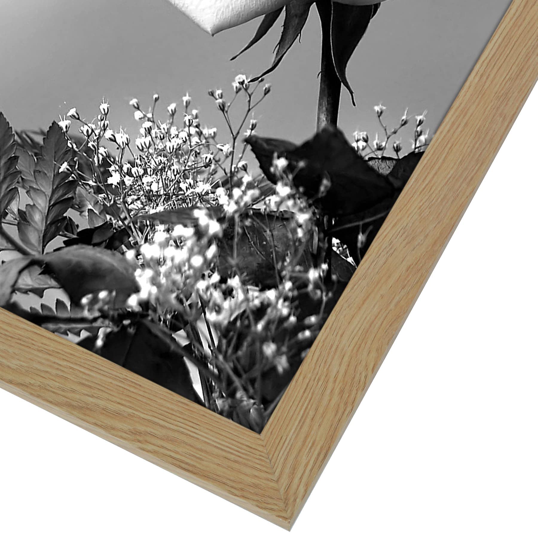 Americanflat 12x18 Poster Frame in Pine - Composite Wood with Polished Plexiglass - Horizontal and Vertical Formats for Wall with Included Hanging Hardware