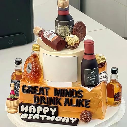 Miniatura 5 de MINFEIDMS Moldes de silicona para fondant de uva, botella de champán, moldes de caramelo para decoración de pasteles, decoración de cupcakes, pasta