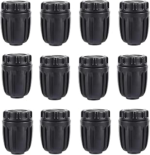 1/2 Inch End Plugs for Drip Irrigation Tubing (12-Pack) - Leak-Proof Garden Hose End Caps, Compatible with 1/2" ID 16mm OD Poly Tubing for Lawn, Greenhouse & Micro Irrigation Systems