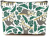 Vista 20 de Pequeña bolsa de maquillaje para bolso Linda bolsa de lona impermeable de cosméticos para mujeres, con cremallera, bolsa de viaje para artículos