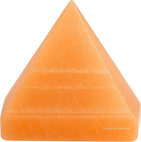 Miniatura 260 de Amazing Gemstone Lapis Lazuli Pyramid Crystal Healing Stones - 2" Great Pyramid Figurine of Natural Stone Pyramid for Meditation, Reiki, Chakra