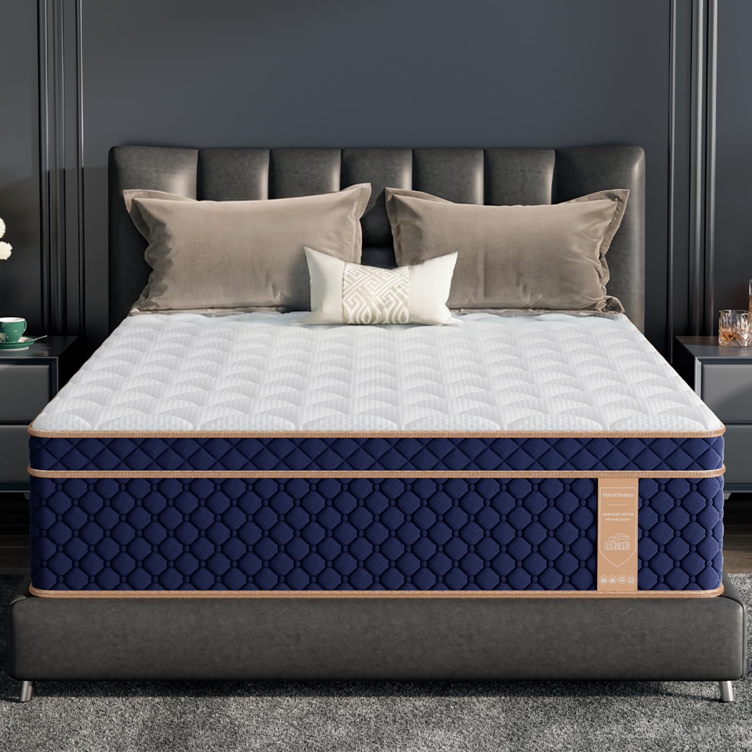 VILASOAR 12 inch Full Hybrid Mattress