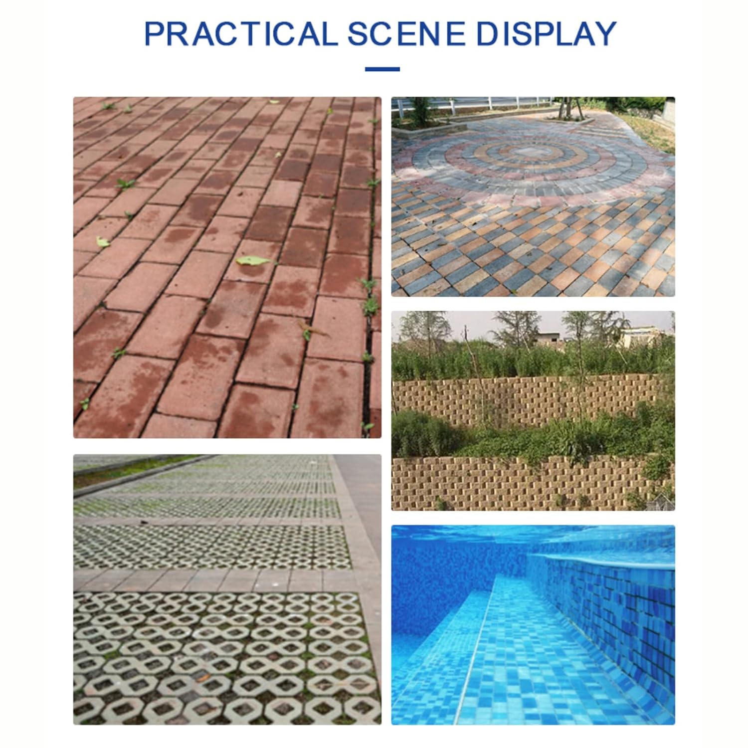 Construction Site Brick Making Machine Concrete Block Maker Hollow Solid Brick for Building Material Production Work