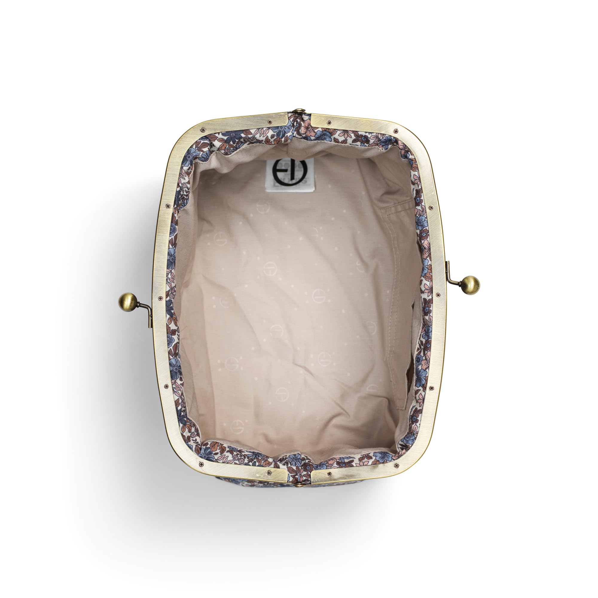 Elodie Details Bolsa de Aseo Zip&Go de Lona - Forma rígida - Cambio de bebé y Accesorios - Jardin Bleu