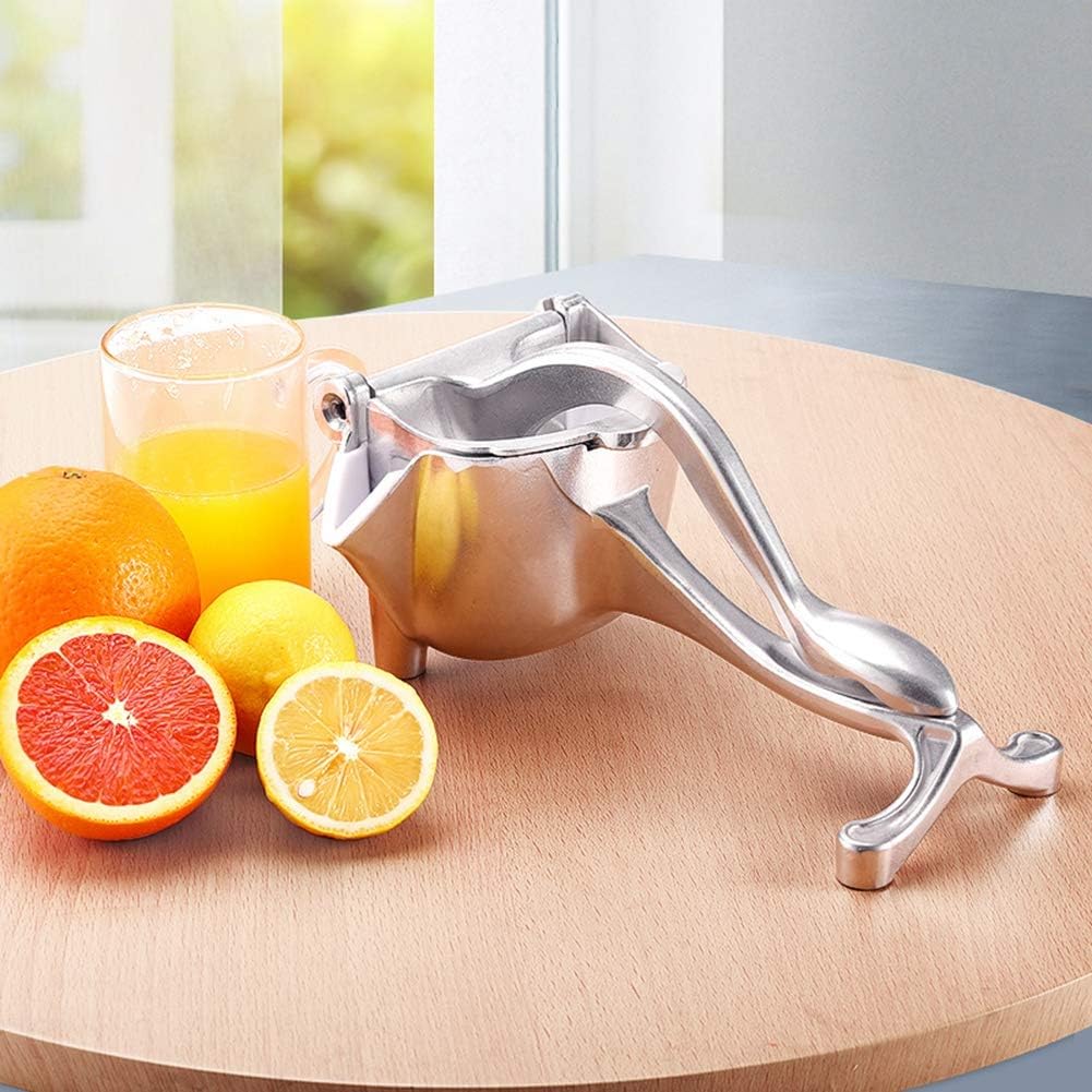 Manual Juicers Aluminum Alloy Portable Manual Fruit Juicer Lemon Orange Squeezer Extractor Squeezing Tool Home Cafe Bar