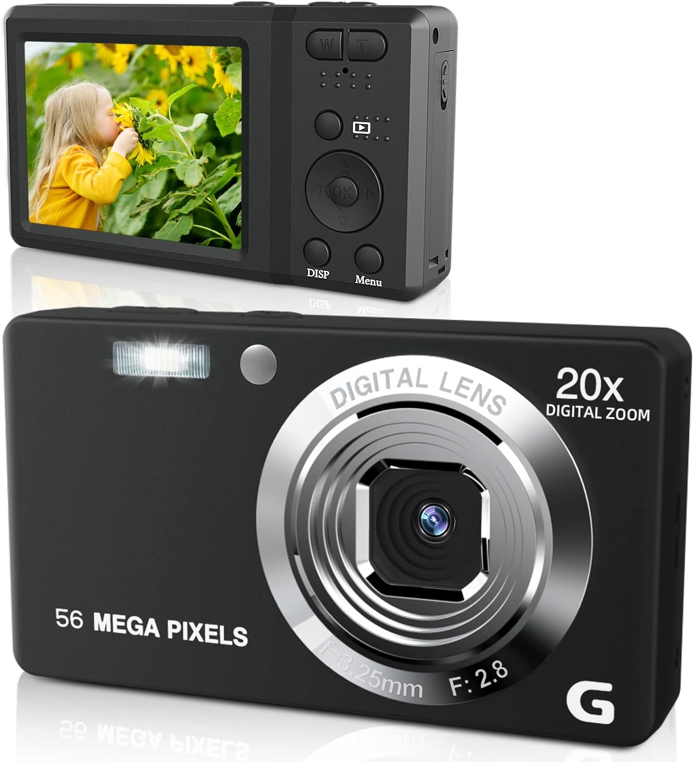 Digital Camera, HD 1080P 56MP Small Digital Camera for Photography