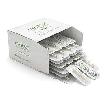 Mastisol Liquid Medical Adhesive - Long-Lasting Non-Water Soluble Skin Bond for Dressings, Tapes, Devices, Latex-Free, CHG-Compatible 2/3mL Vials 48 Pack