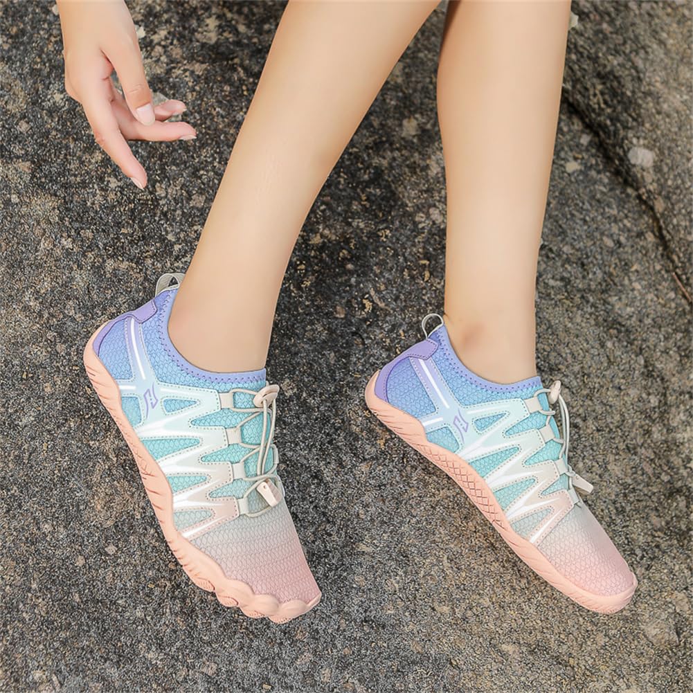 Wasserschuhe für Herren und Damen, Unisex-Duschen-Schuhe,Fingerschuhe，Fitnessschuhe，Paar-Schuhe Strandchuhe, schnell trocknende Wasserschuhe, Schwimmschuhe, Surfschuhe, Bachwander Größe 35-45