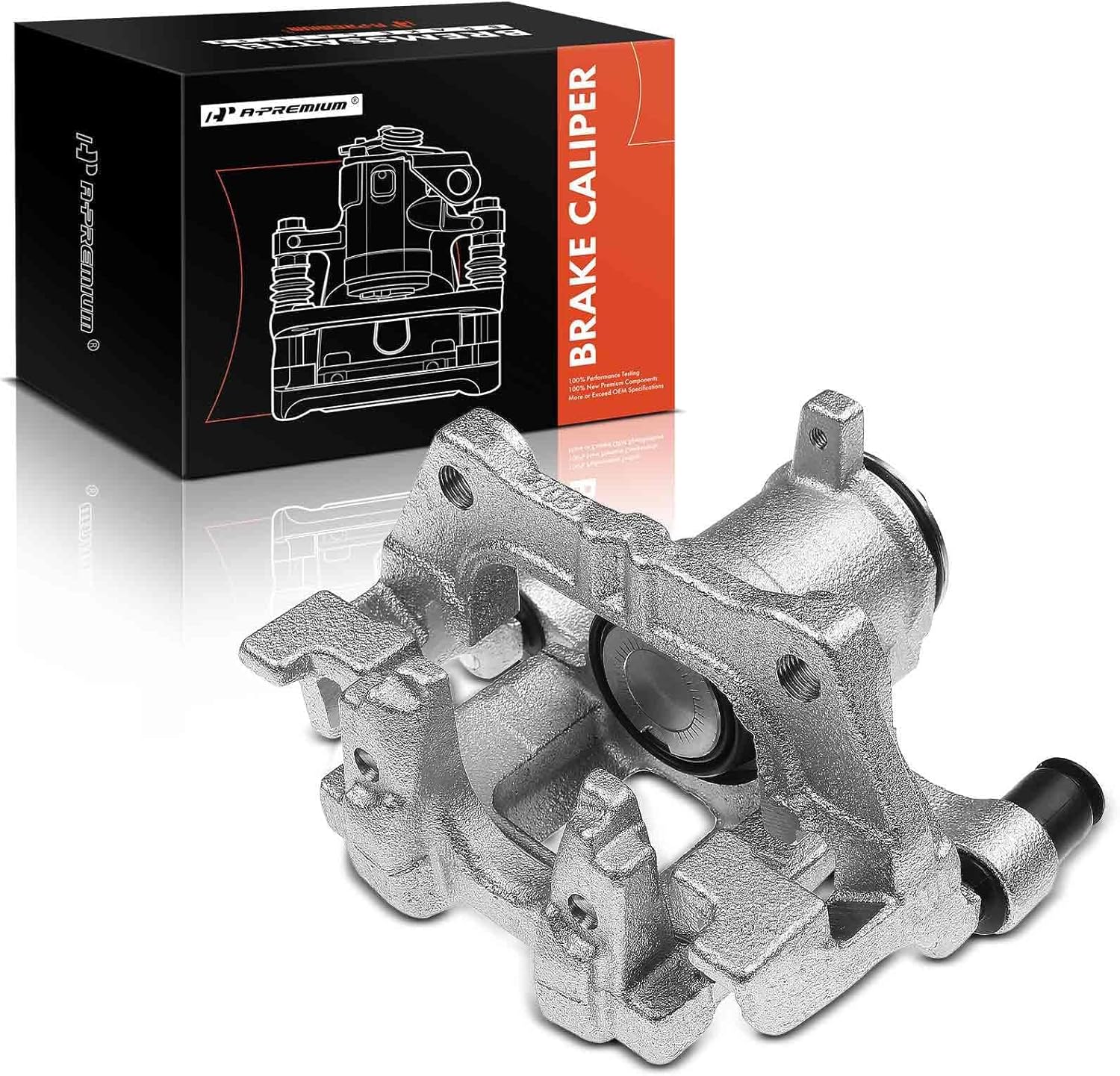 A-Premium Disc Brake Caliper Assembly with Bracket Compatible with Select Honda Models - Civic 2016-2020, Insight 2019-2022, 1.5L 2.0L - Rear Left Driver Side