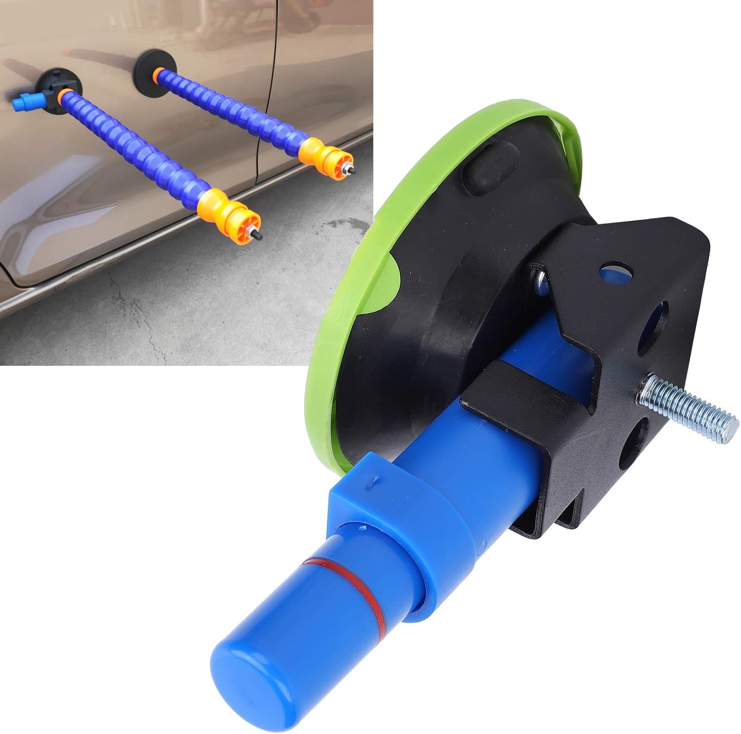 3in Hand Pump Suction Vacuum Cup, Vacuum Pump Suction Cup, Heavy Duty Dent Repair Suction Lifter with Rubber Cups for Hail Damage Door