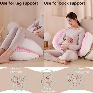 Pregnancy Pillows for Sleeping, U Shaped Full Body Pillow for Pregnancy Women,Maternity and Nursing Pillow Support for Belly, Back, Legs, Hips (Blue)