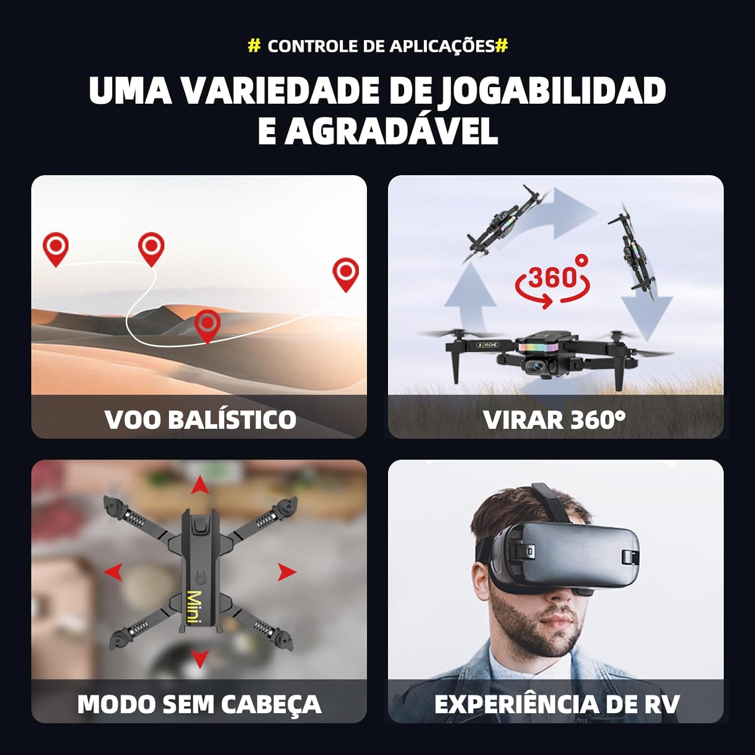 Review Mini Pro Drone com Câmera 4K: descubra o que ele pode capturar! 10 71VTmmJrPGL. AC SL1500