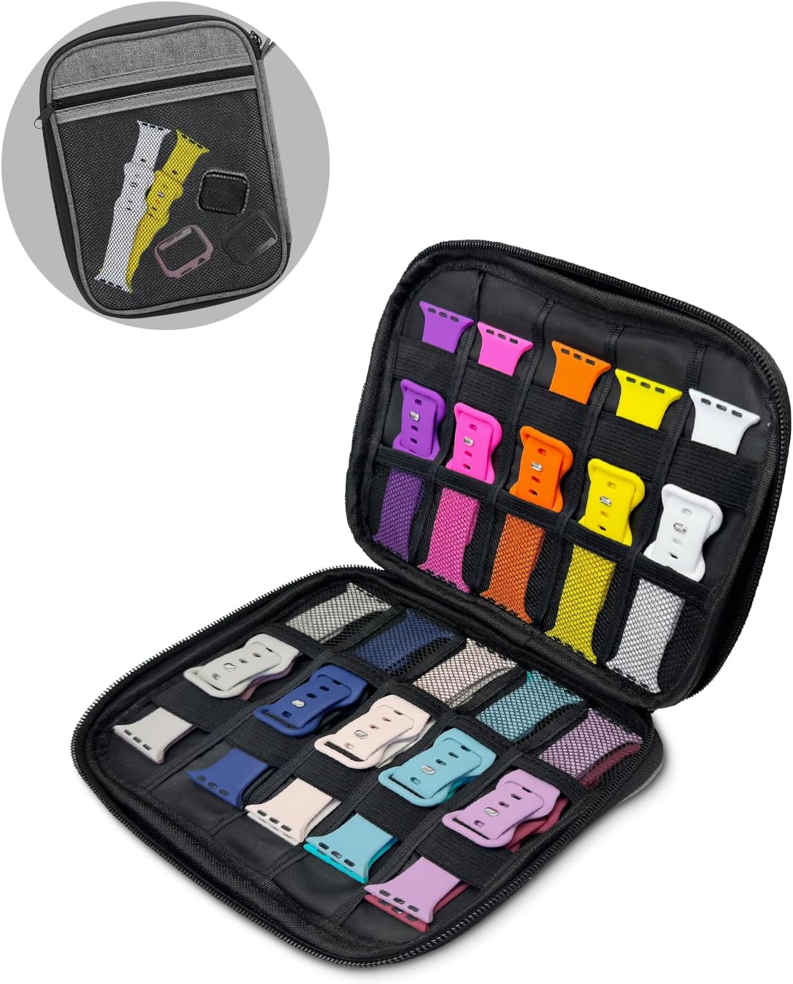 Bands Compatible with Apple Watch Band 38mm 40mm 41mm 42mm 44mm 45mm 46mm 49mm for Women Men, Soft Silicone Sport Replacement Strap Wristbands for Watch Series 11/10/9/8/7/6/5/4/3/2/1/SE/Ultra