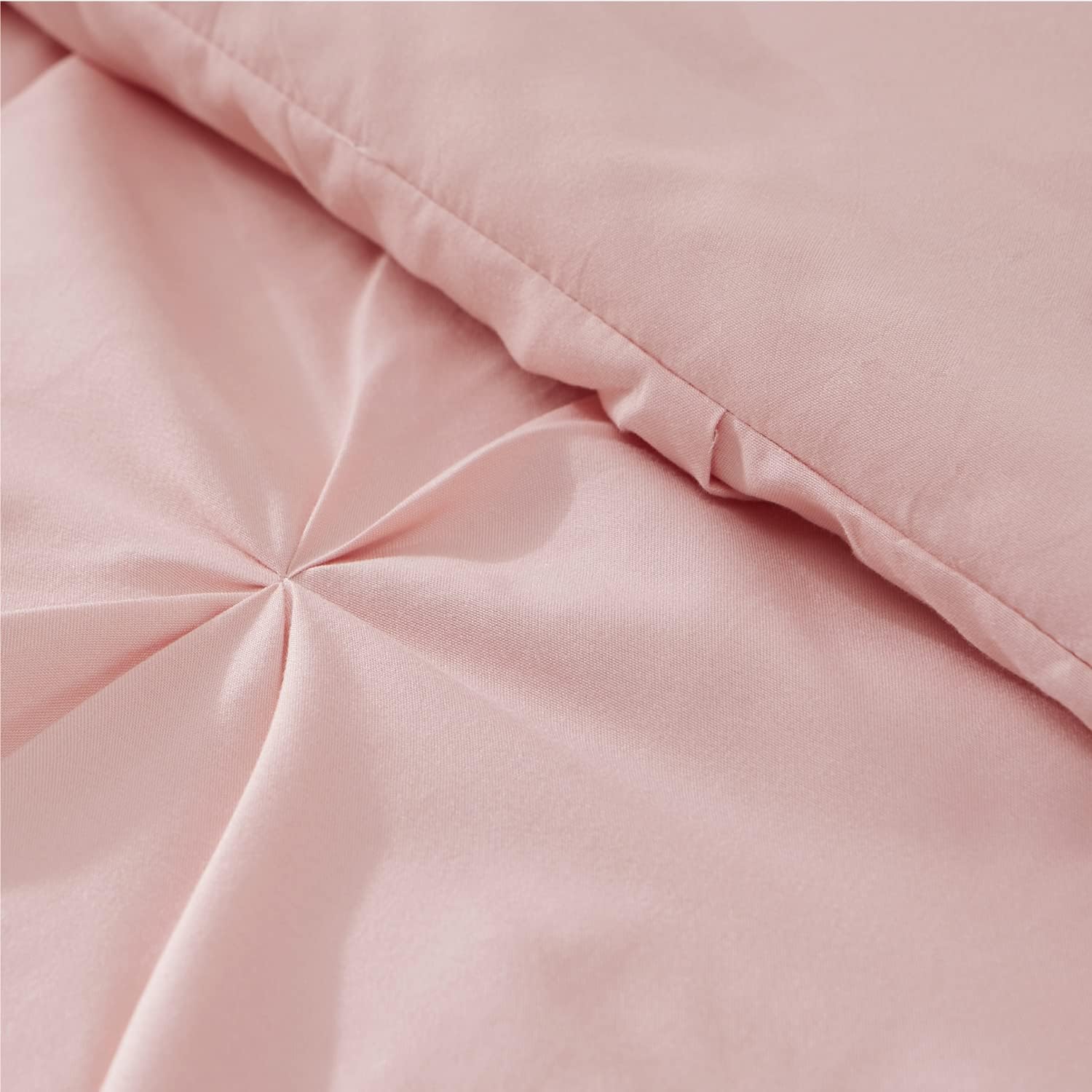 Bedsure Pink Comforter Set Queen- 8 Pieces Pintuck Pink Bed Set Queen, Pink Bedding Set with Comforters, Sheets, Pillowcases & Shams : Home & Kitchen