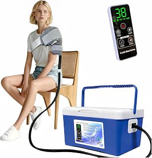 Cold Therapy Machine, Built-in 3000mAh Battery, Cold Therapy for Knee Replacement, Ice Machine for Knee After Surgery, Cryotherapy Systems Suitable for Home use,