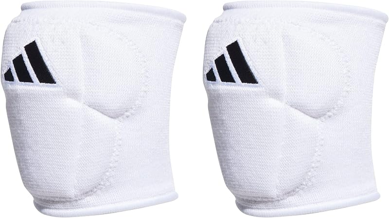 Adidas Unisex-Adult 5-Inch Volleyball Kneepads, White/Black, Large