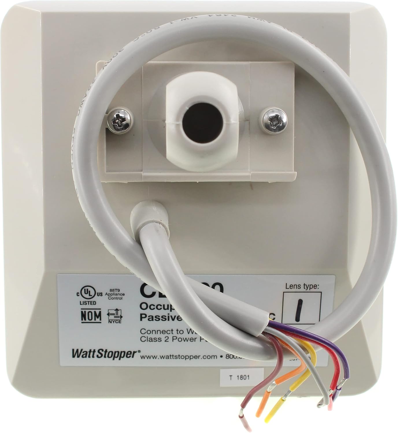 Wattstopper CB-100-1 Low Temperature Occupancy Sensor, PIR, 24VDC, Off-White