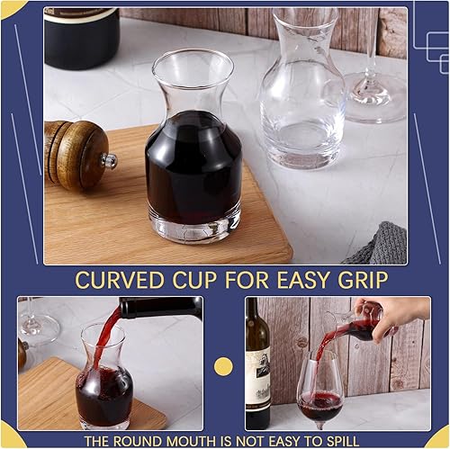 Miniatura 3 de Jarra de vino de una sola porción, mini decantador individual de vino, jarra pequeña para cenas, catas, bares, restaurantes, 6.5 onzas, 7.7 onzas