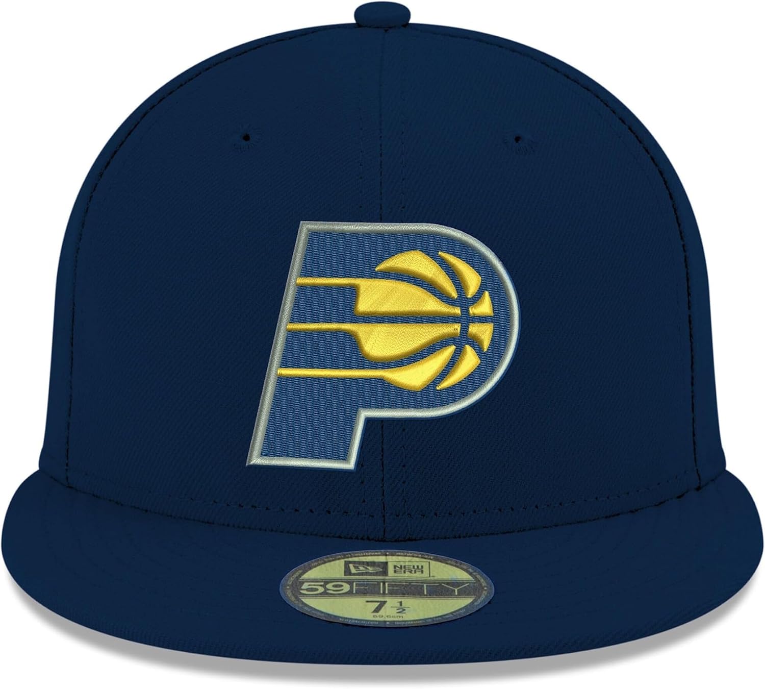 New Era NBA 59FIFTY Team Color Authentic Collection Fitted On Field Game Cap Hat (as1, Numeric, Numeric_7_and_1_Eighth, Indiana Pacers)