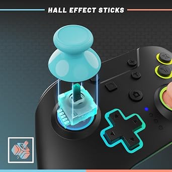 Armor 3 - NuRival Wireless Pro Controller for Nintendo Switch 2 / OLED/Switch Hall Effect Joysticks, Anti-Stick Drift, Pulse Feedback, Gyro Motion Controls, Remappable Buttons