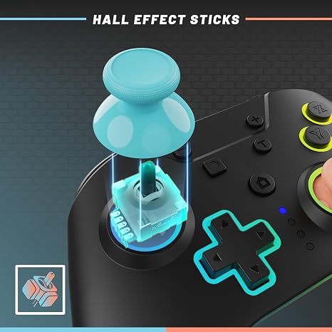 Armor 3 - NuRival Wireless Pro Controller for Nintendo Switch 2 / OLED/Switch Hall Effect Joysticks, Anti-Stick Drift, Pulse Feedback, Gyro Motion Controls, Remappable Buttons