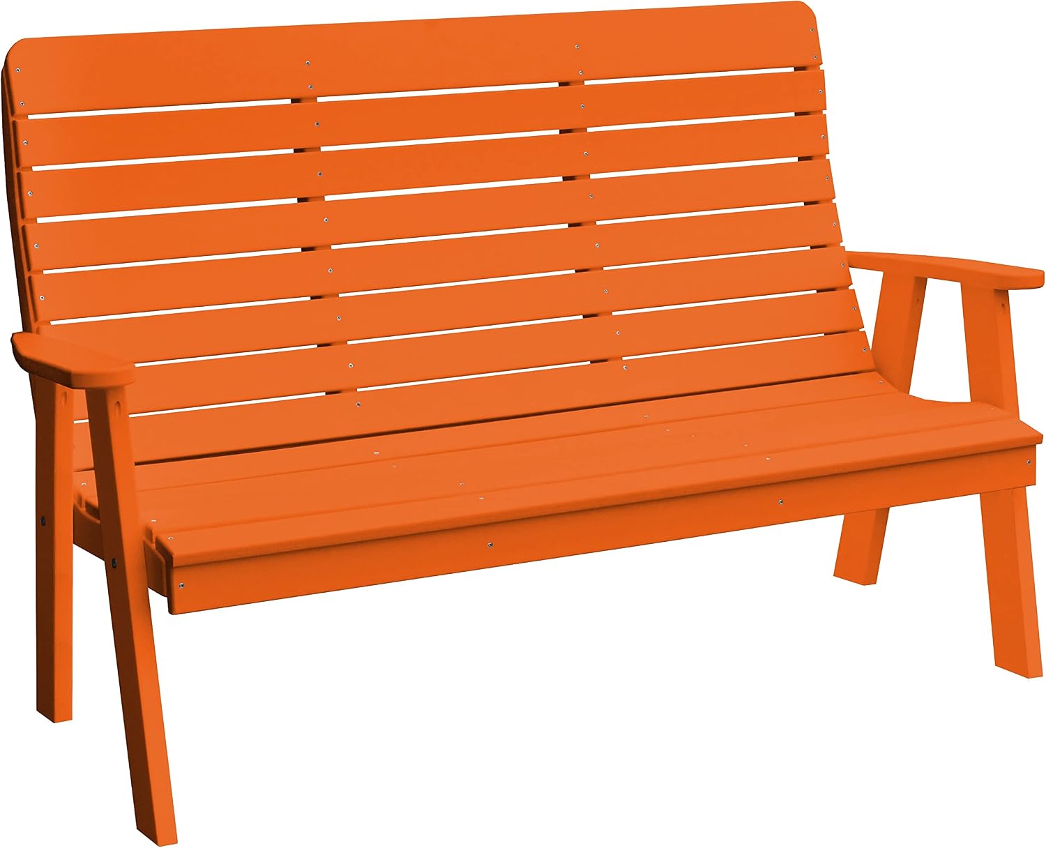 Furniture Barn USA Poly 4' Winston Garden Bench, Aruba Blue
