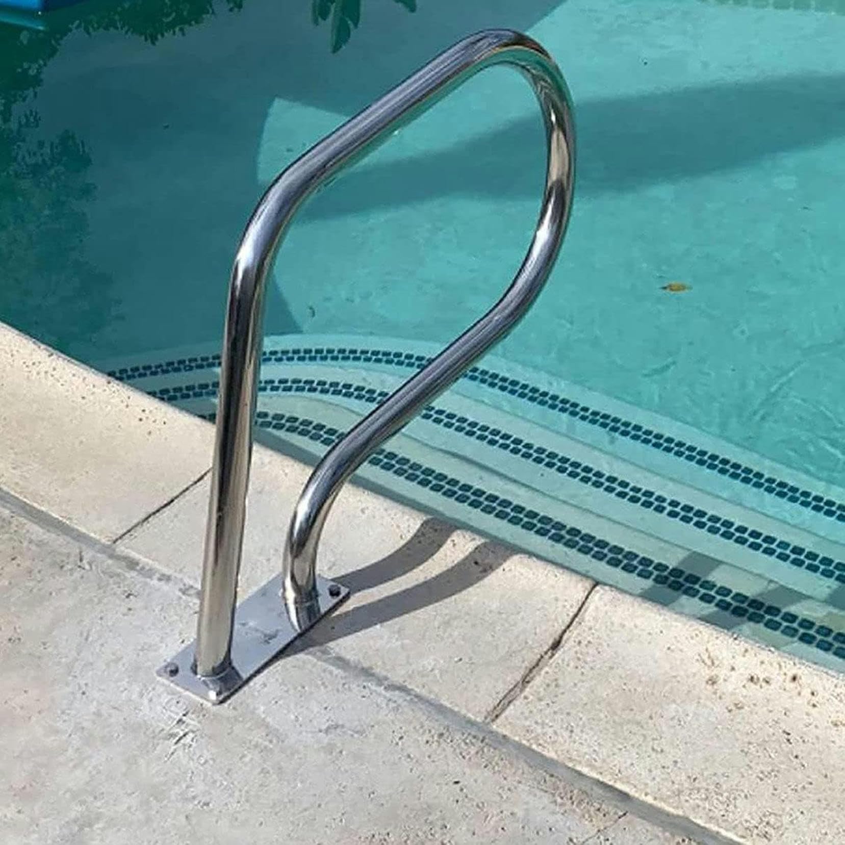 Rampe de piscine en acier inoxydable 304 antidérapante et pasamanos de sécurité robuste
