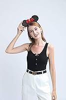 Vista 9 de FANYITY Mickey Ears, 2 diademas de Minnie Ears para fiesta de Navidad