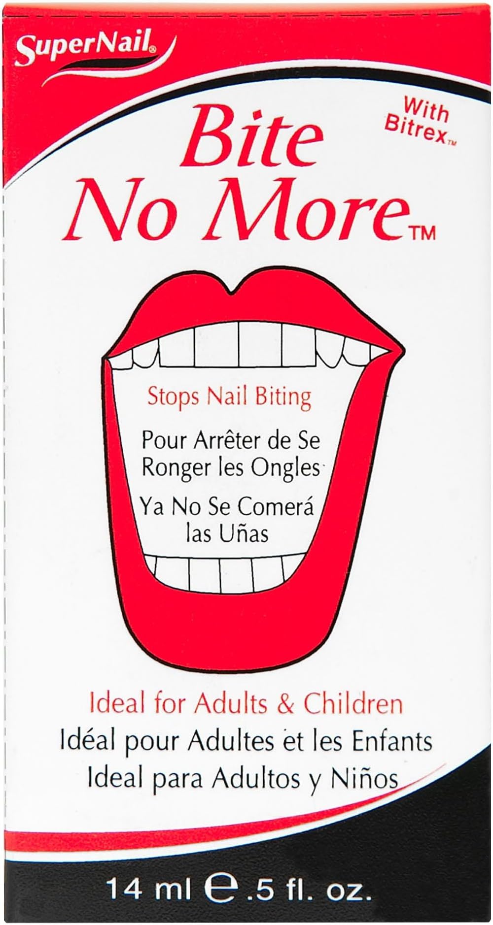 SuperNail Stop Nail Biting – Bitter Nail Polish for Nail Biting Prevention, Anti Nail Biting Treatment for Kids & Adults, Anti Finger Thumb Sucking Deterrent – Pack of 12