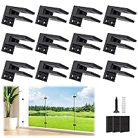 Vista 9 de LukLoy Abrazadera de Barandilla, Soporte de Acero Inoxidable 304 Negro para Barandilla de Balaustrada de Vidrio Valla de Piscina (1, 90 Grados)