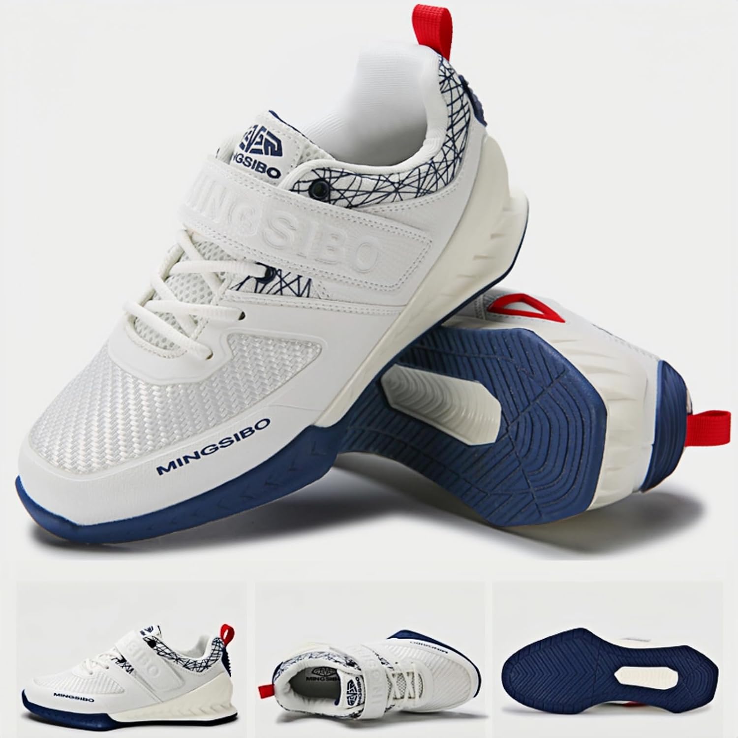 Weight Lifting Shoes for Heavy Weightlifting Gym Powerlifting for Crossfit Lifting Training Footwear for Men Squat with Rubber Non-Slip Sole