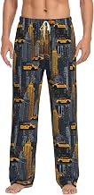New York 3 Pattern Men's Pajama Pants Lightweight Lounge Sleepwear Bottoms with Pockets
