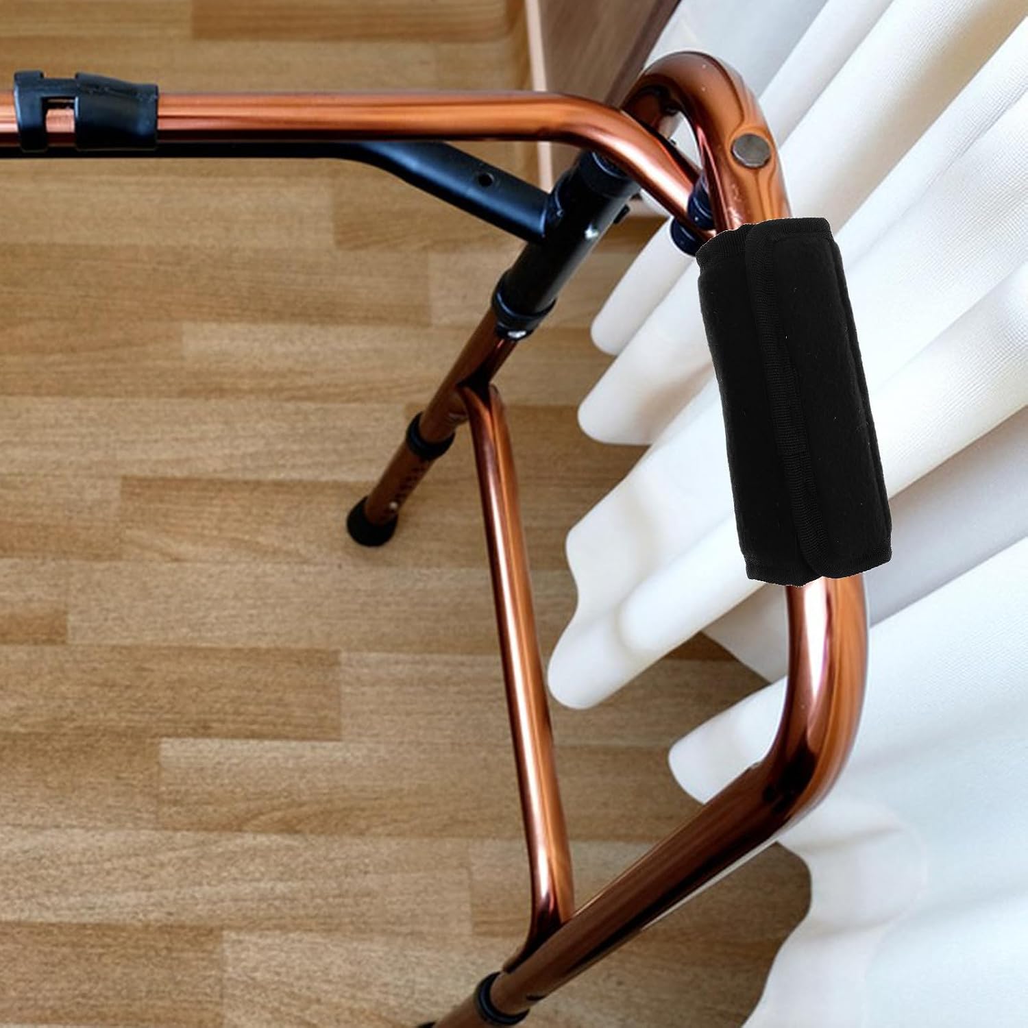 Cabilock 1 Pair Nonslip Walker Handle Grips for Seniors and Elderly Users, Polyester Foam Covers for Wheelchairs and Walkers, Reducing Hand Fatigue and Providing Comfortable Grip for Daily