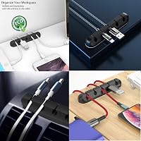 HUBEI Öntapadós Kábel Rögzítő Klipek 5db - Kábel Szervező Vezetékekhez 7