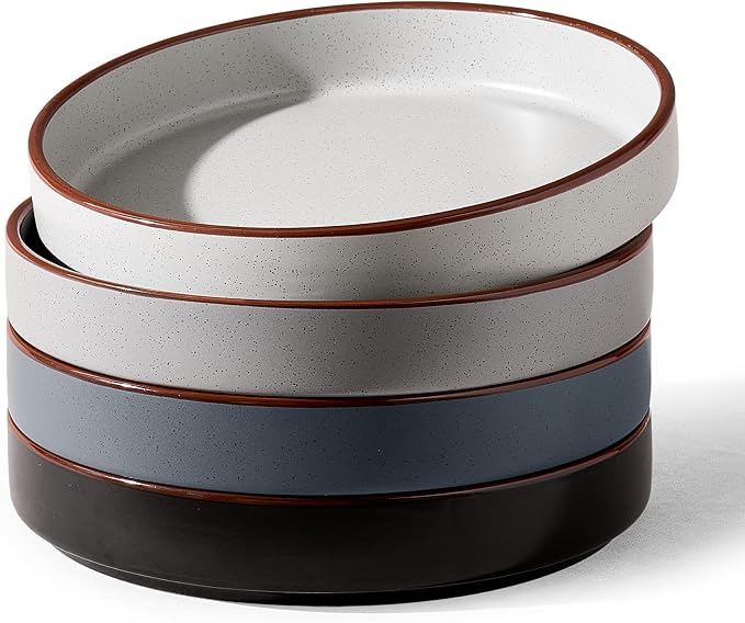 famiware Nebula 8.1" Pasta Bowls Set, Salad Bowl Sets of 4, Multi-color