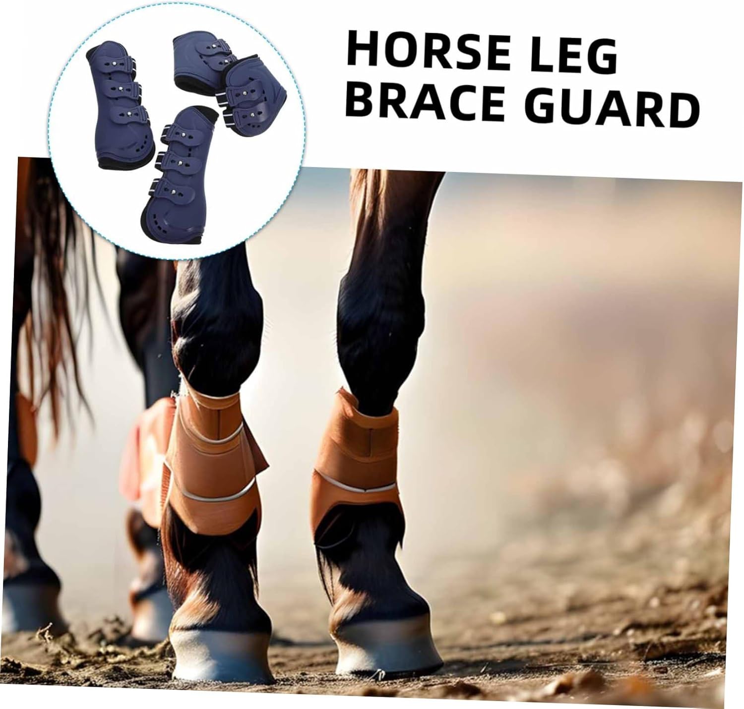 4 Pcs Adjustable Open Front Horse Boots Protective Fetlock Gear for Jumping Trail Riding Stylish Design for Enhanced Performance Leg Protection