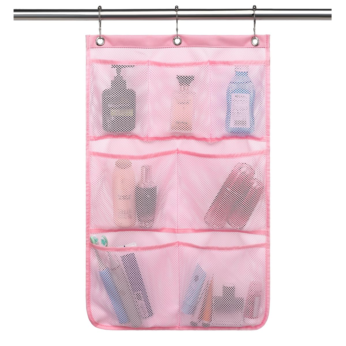 GYEUKHAM Hanging Mesh Shower Caddy for Bathroom - Quick Drying Portable Shower Organizer with Multiple Pockets for Soap,Shampoo and Cruise Ship