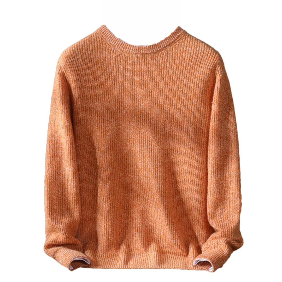 Maglione da uomo con colletto rotondo spesso lavorato a maglia maglione invernale casual allentato