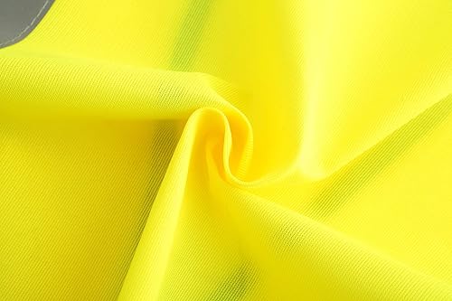 Miniatura 6 de AYKRM Chaleco de alta visibilidad de alta visibilidad de 12 colores chaleco de seguridad de construcción de trabajo reflectante de alta visibilidad