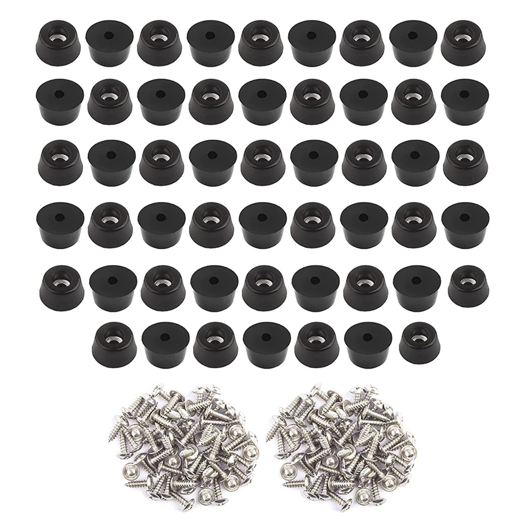 Hndhbfgrt 104PCS Rubber Feet for Cutting Board (0.31X0.59Inch) Anti Scratch Rubber Cutting Board Feet for Chairs & Other Furniture