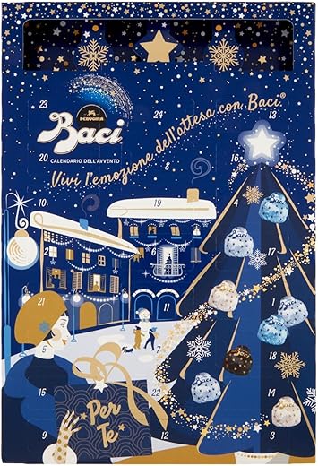 Baci Perugina Calendario dell'Avvento con Cioccolatini Assortiti, 300g