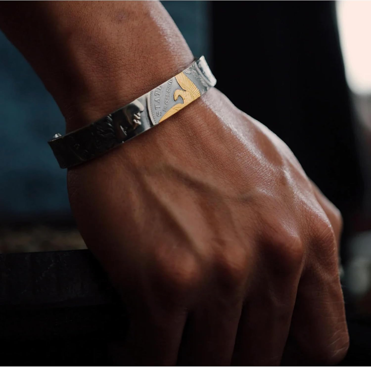 Morgan Silver Coin Bracelet – Handcrafted 90% Silver 1921 Morgan Dollar Adjustable Bracelet, Dual-Sided Eagle & Liberty Design, Unisex Vintage Heritage Jewelry - Image 7