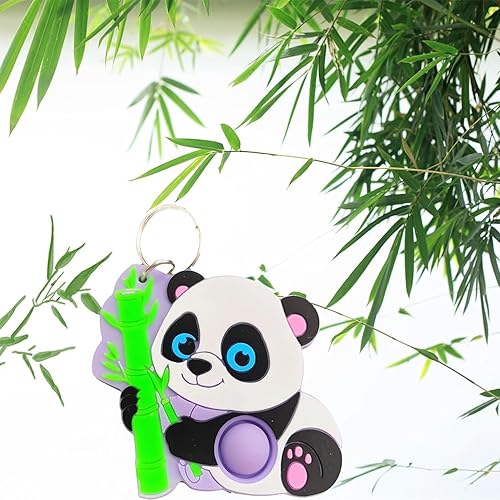 Miniatura 6 de Paquete de 30 unidades de mini panda a granel de arcoíris, regalo de burbujas para niños y niñas, regalos de fiesta de cumpleaños, día festivo,