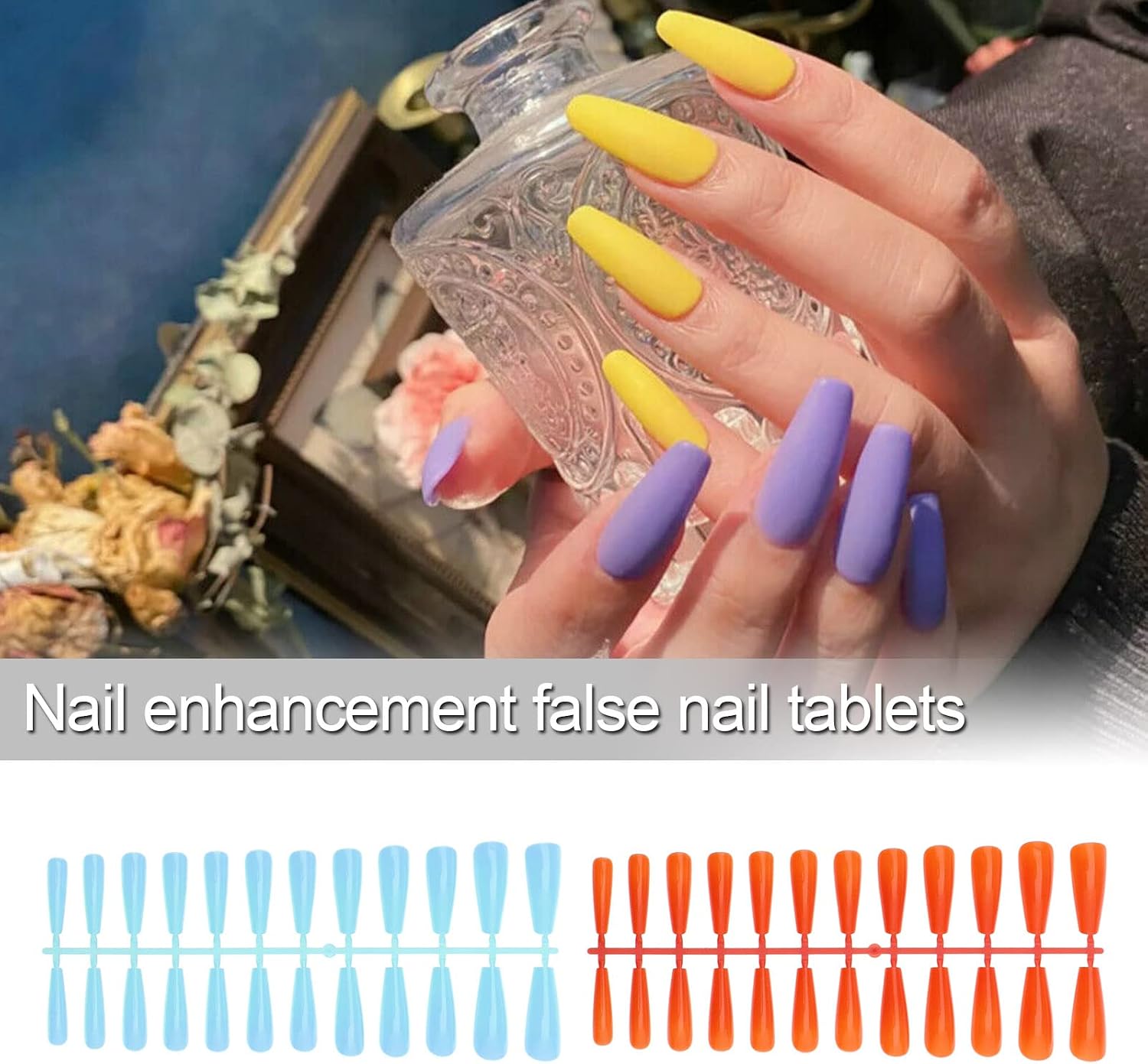 OTOTEC 384pcs Extra Long Fake Nails Coffin - Image 3