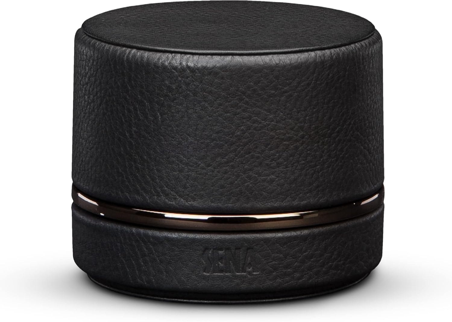 Sena Leather Travel Watch Case for Apple Watch Series 1,2,3,4,5,6,7,8,9 and SE, Single Storage Box of Apple Watches, Converts from Travel Case to Charging Stand, not fit Watch Ultra/Ultra 2,