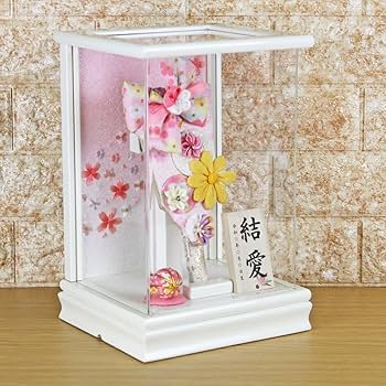 Amazon | 羽子板 初正月 ケース入り(7号 摘み細工髪飾り付き